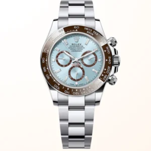 Cosmograph Daytona Platinum Baguette Ice Blue & Brown