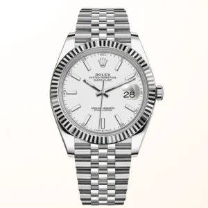 Datejust 41 White Batton Dial