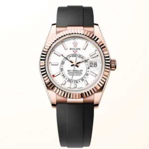 Sky-Dweller RG Oysterflex Intense White