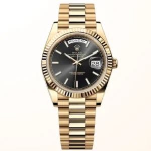 Day-Date 40 Fluted Bright Black