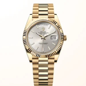 Day-Date 40 Fluted Silver