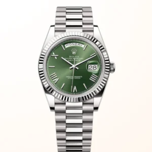 Day-Date 40 WG Olive Green Roman