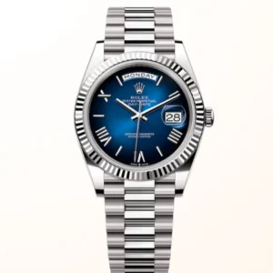 Day-Date 40 WG Blue Ombre Roman