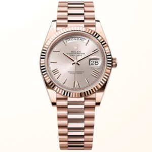 Day-Date 40 RG Silver Roman